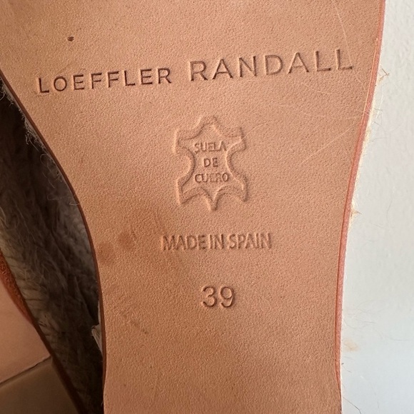 Loeffler Randall Peri Tan Wedge Sandals with Bow Detail - Picture 11 of 11